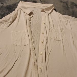 XL white button down